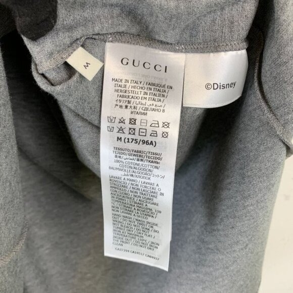 NWT Gucci x Disney oversized logo-print T-shirt Size M - Picture 13 of 14